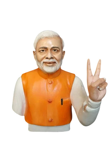 Narendra Modi Marble Statue - Color: White