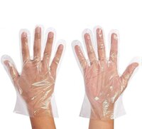 Poly Clear Gloves - Color: Transparent