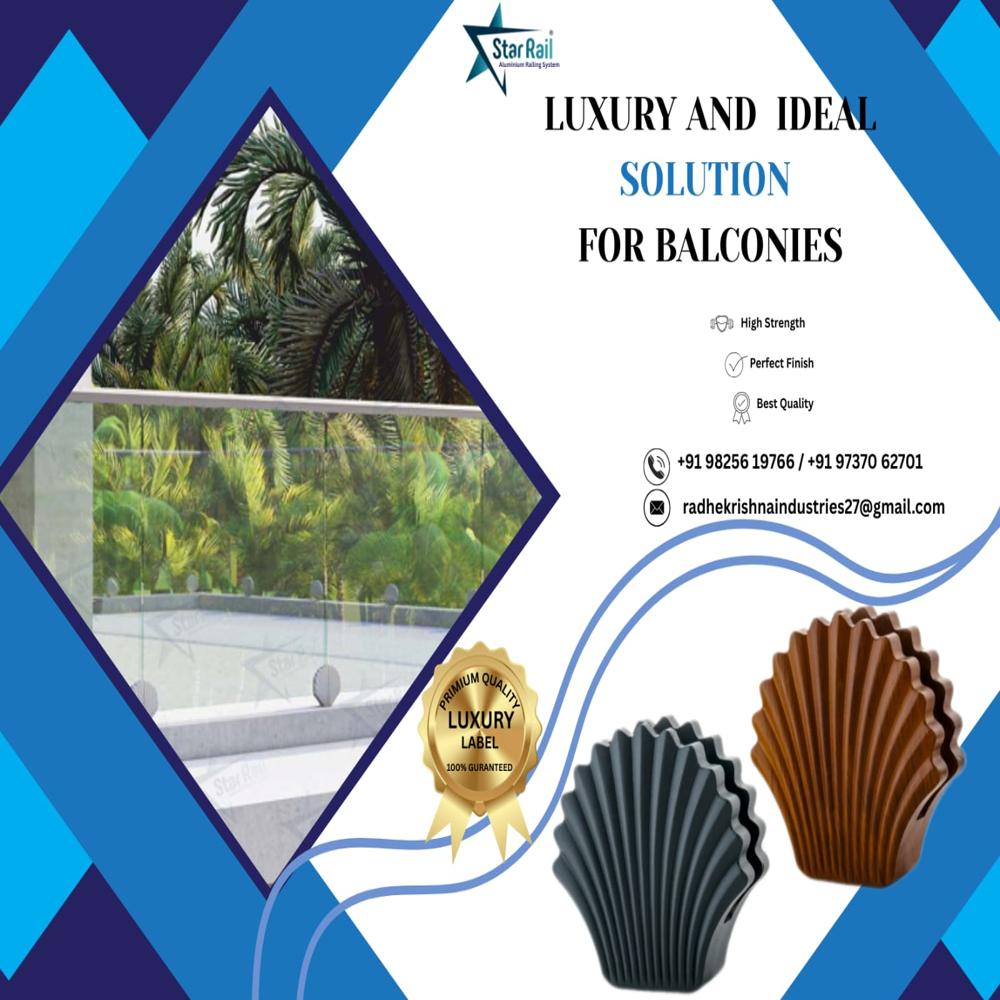 Leaf pearl Aluminum railling bracket