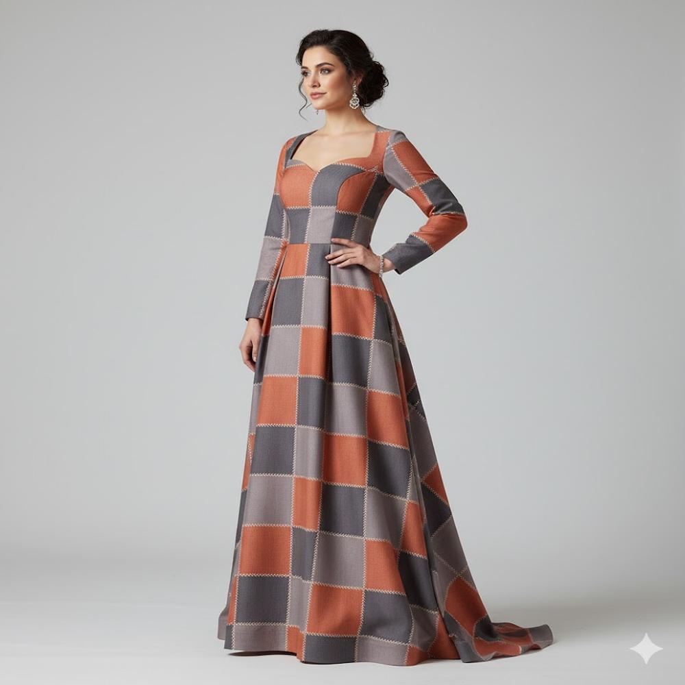 Chex Design Fabric ,digital print fabric