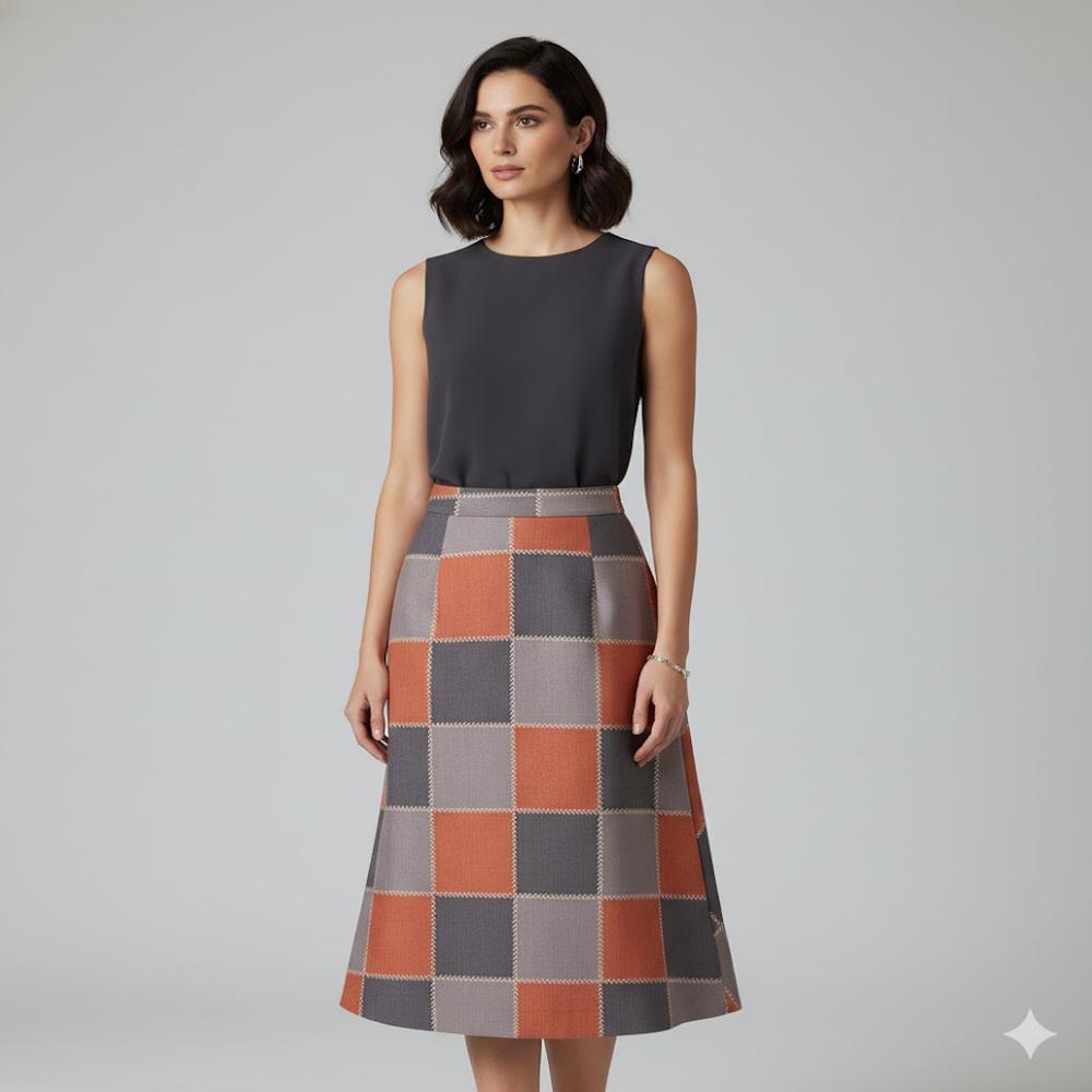 Chex Design Fabric ,digital print fabric