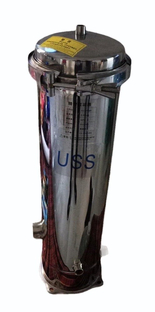 Ss Cartridge Filter Housing - Stainless Steel Customizable Size Silver Color | High Efficiency Versatile Industrial Filtration Solution