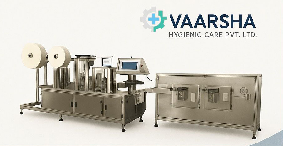 Vhcpl-90A Automatic Sanitary Napkin Machine - Color: Silver