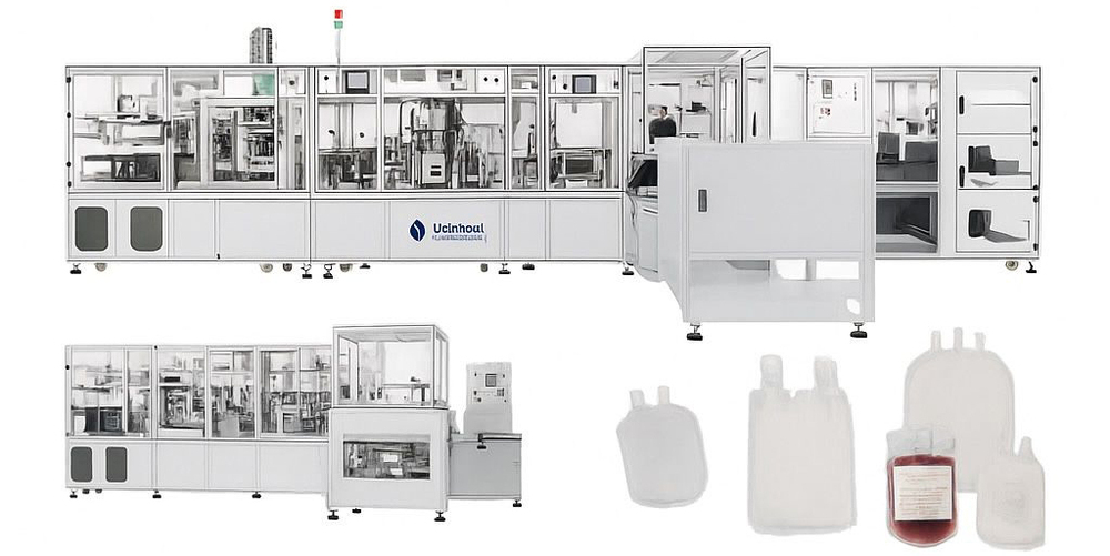 Bm-20Xd-28 Blood Collection Bag Production Machine - Color: Silver