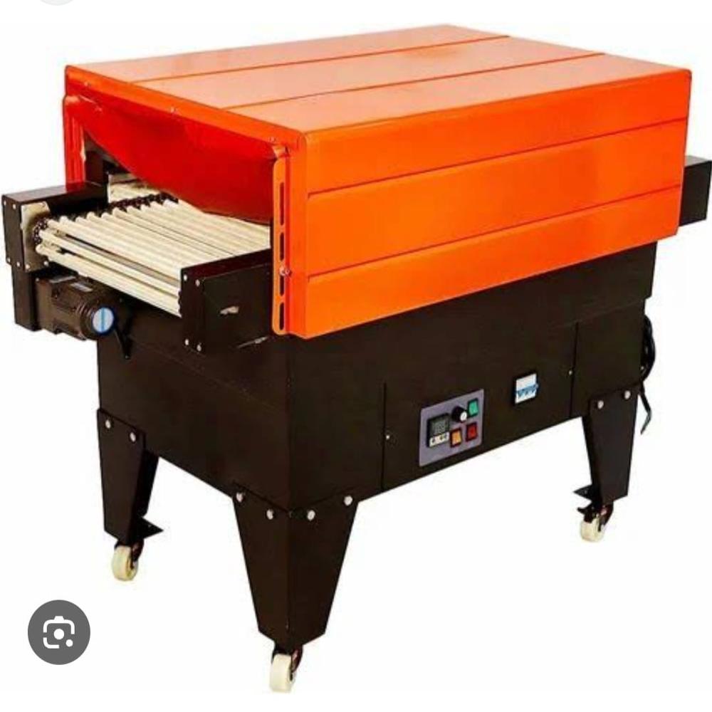Shrink Wrap Chamber Machine - Plastic, 1250x740x670mm, Transparent | Semi-automatic, 8 Pcs/min Capacity, Human Machine Interface Control, 1 Year Warranty