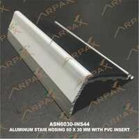 Sn 6030-in 44 60 X 30mm Aluminium Stair Nosing With Pvc Insert - Application: Residential