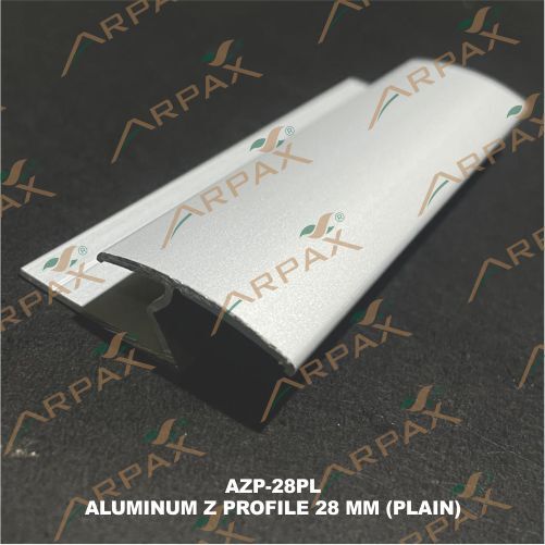 Azp-28pl 28mm Aluminum Z Profile Plain - Color: Silver