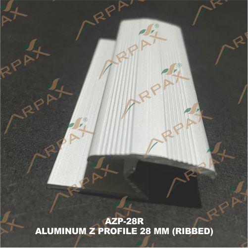 AZP-28R 28mm Aluminium Z Profile (Ribbed)