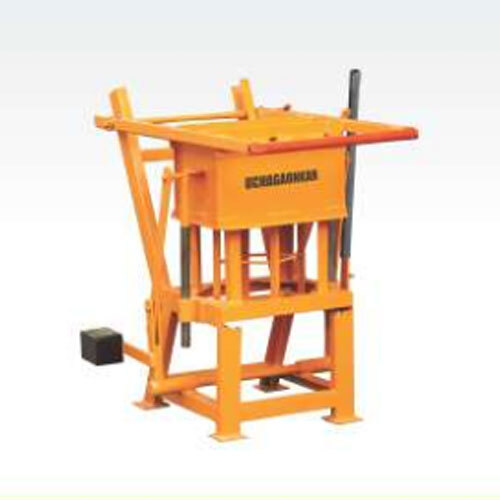 Concrete Block Making Machine - Color: Orange