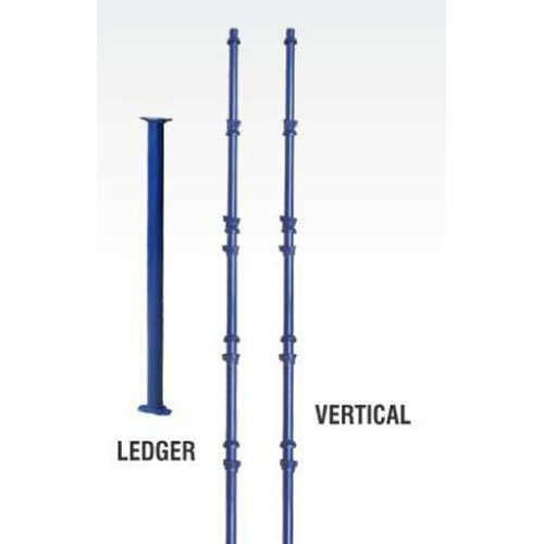 Cup Lock Vertical And Ledger Pipes - Color: Blue