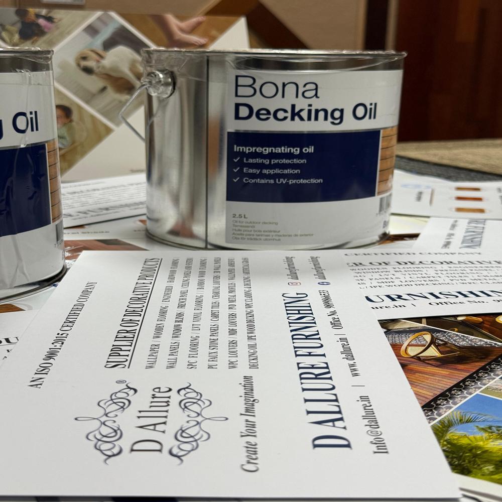 Bona Decking Wood Oil/ Furniture Oil Water-Repellent Wood Treatment for Outdoors