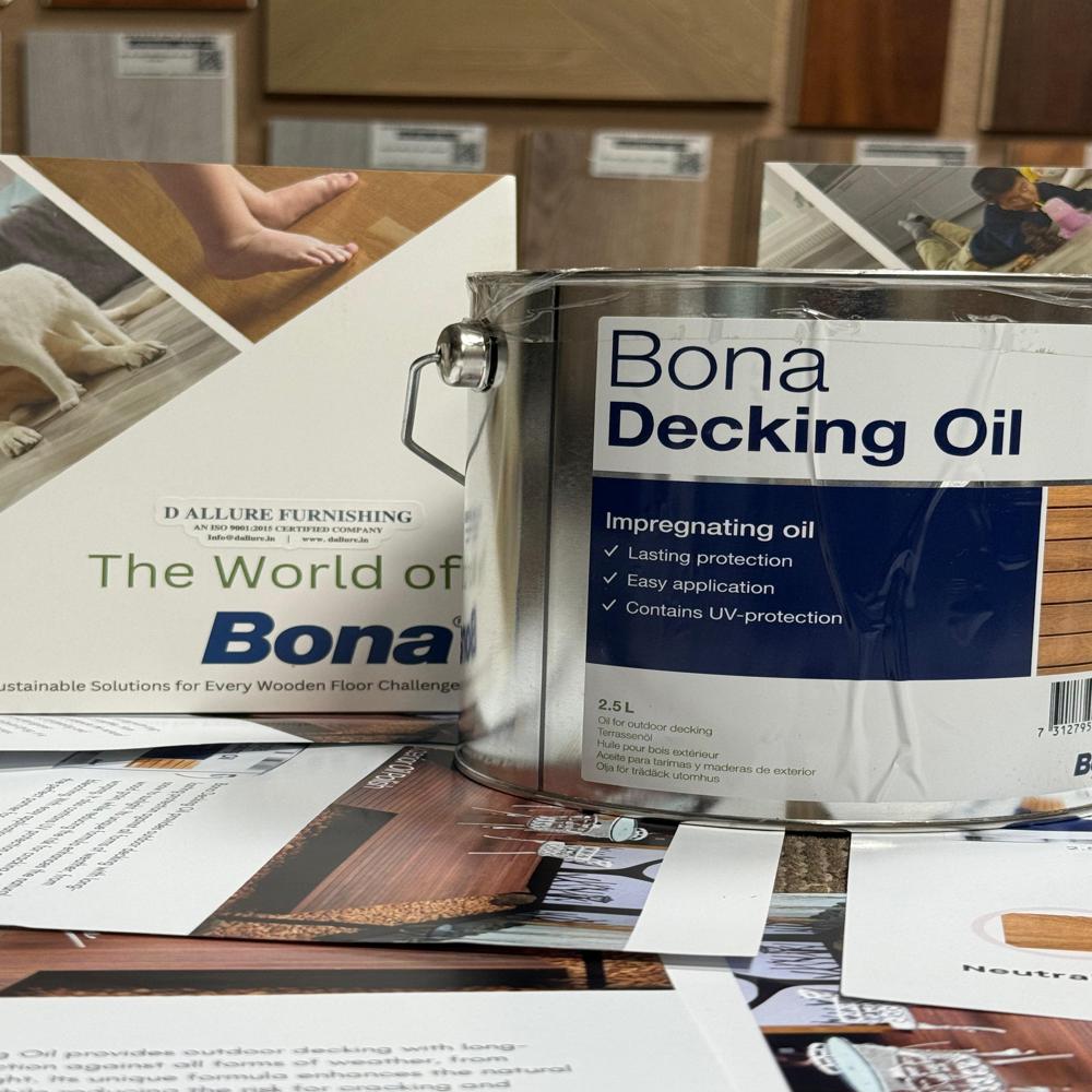 Bona Decking Wood Oil/ Furniture Oil Water-Repellent Wood Treatment for Outdoors