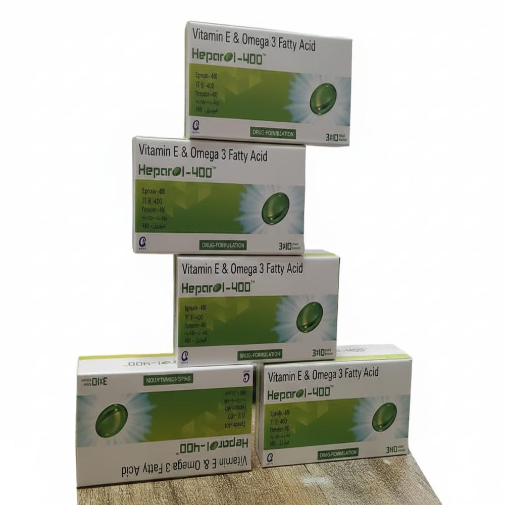 Heparol 400 (Tocopherol 400 Mg And Omega 3 Fatty Acid 500 Mg ) Soft Gelatin Capsules