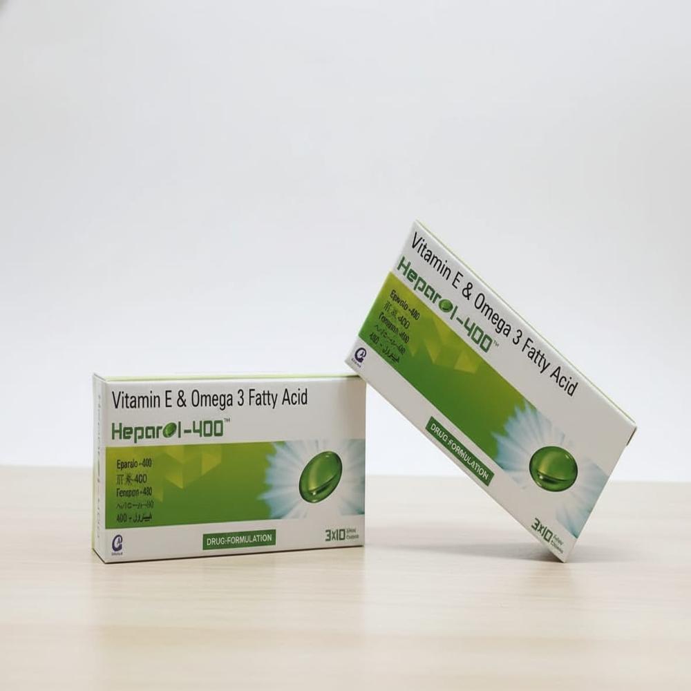 Heparol 400 (Tocopherol 400 Mg And Omega 3 Fatty Acid 500 Mg ) Soft Gelatin Capsules