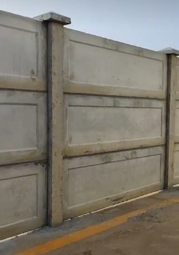 Prestressed Boundary Wall - Feature: Fast Installation