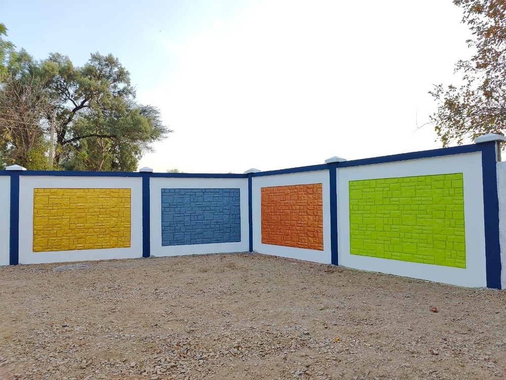 Rcc Single Piece Colored Boundary Wall - Feature: Fast Installation