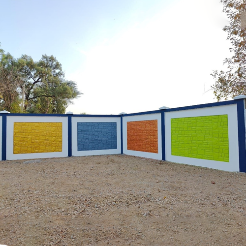 Rcc Single Piece Colored Boundary Wall - Feature: Fast Installation