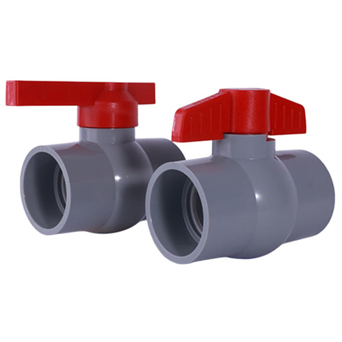 Rpvc Solid Ball Valve - Color: Grey