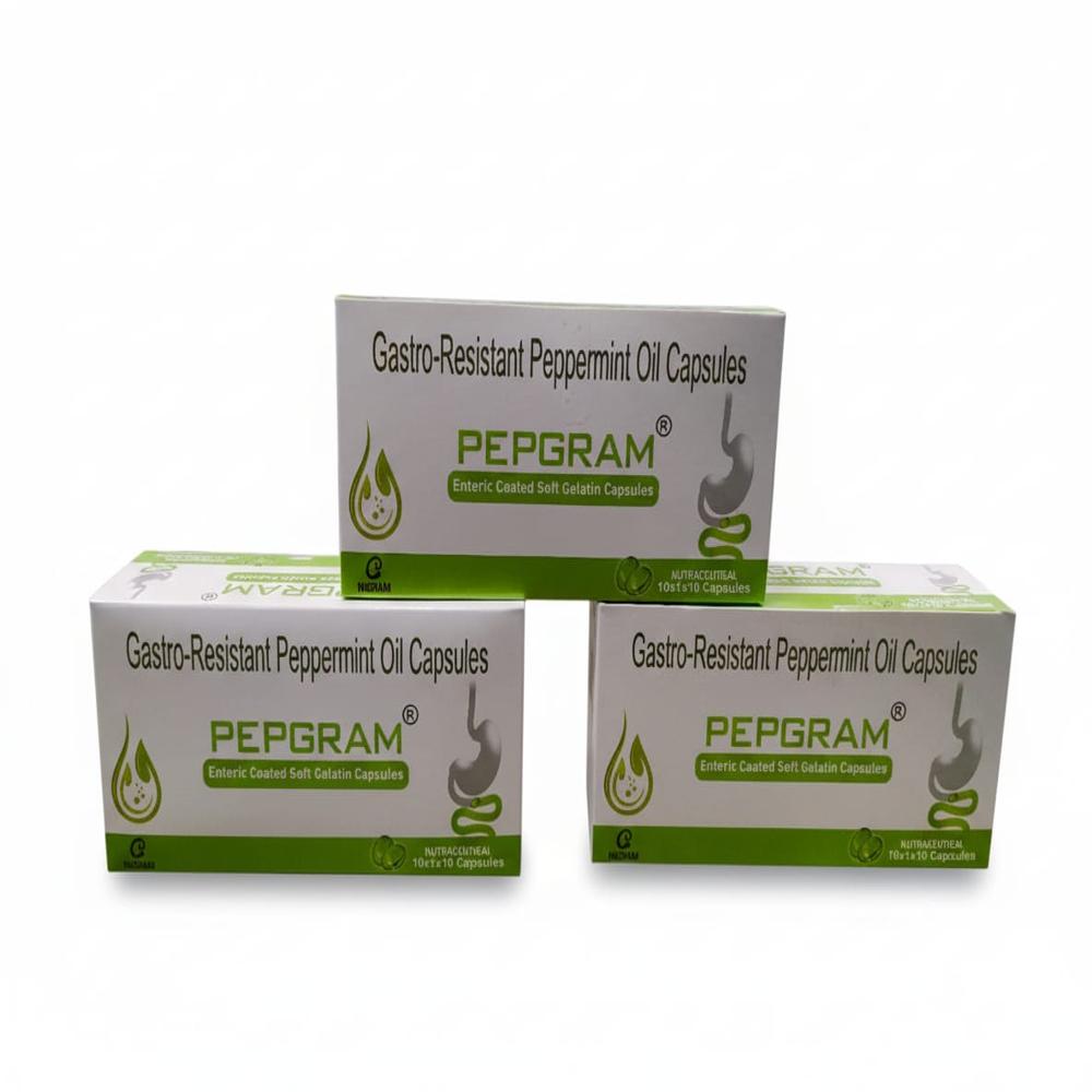 Pepgram Enteric Coated Peppermint Oil Capsules