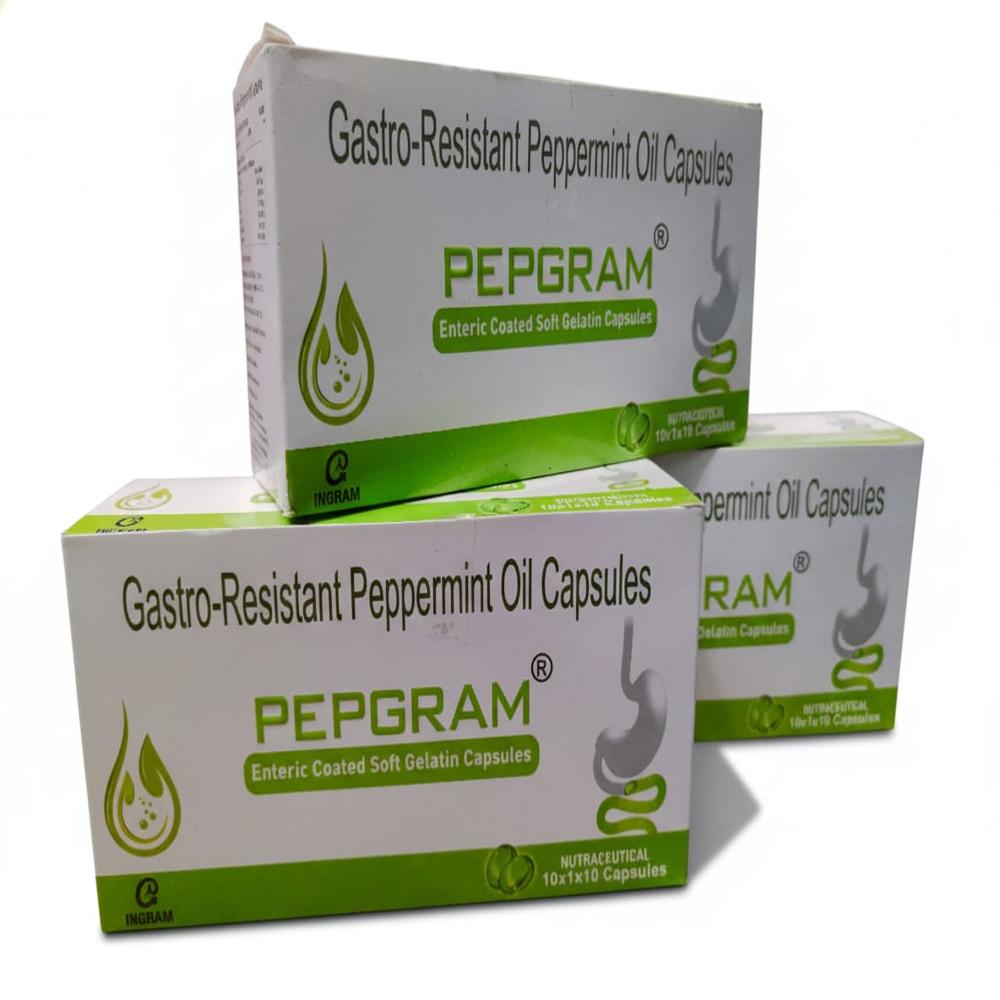 Pepgram Enteric Coated Peppermint Oil Capsules