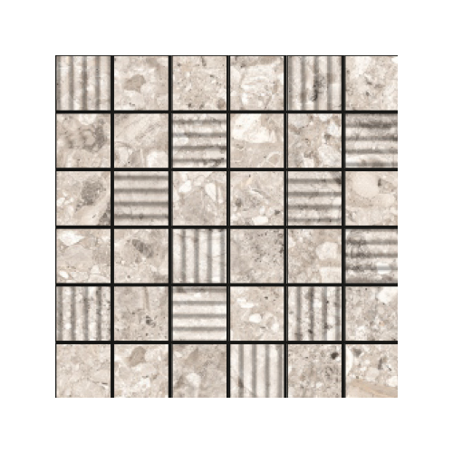 Ivory Square Nexa Tiles - Color: Grays