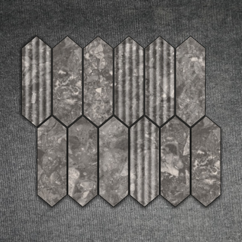 Anthracite Picket Nexa Tiles - Color: Grays