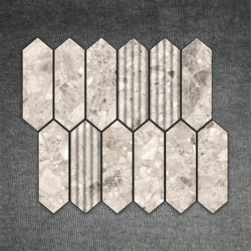 Ivory Picket Nexa Tiles - Color: Grays