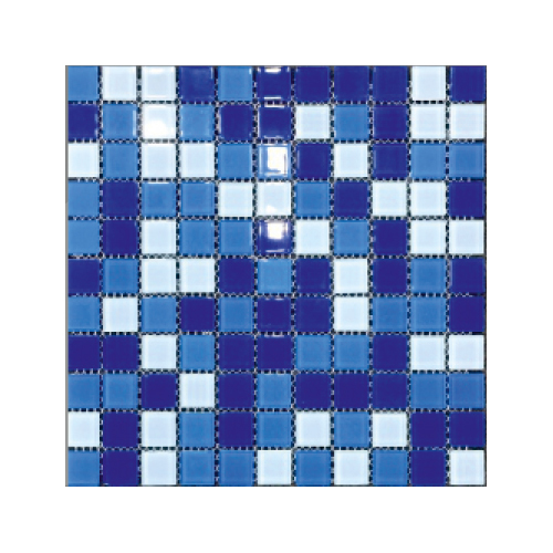 Hp - 1081 Crystal Glass Swimmingpool Series Tiles - Color: Blues