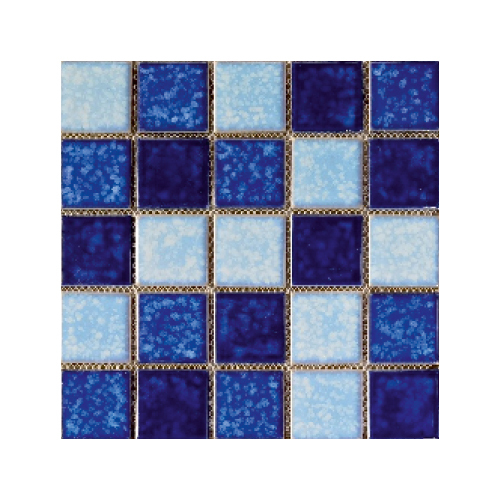 Digital Mix Blue Ceramic Mosaic Swimmingpool Tiles - Feature: Acid-Resistant