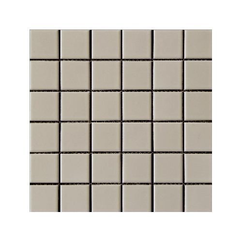 White Matt Ceramic Mosaic Swimmingpool Tiles - Color: Grays