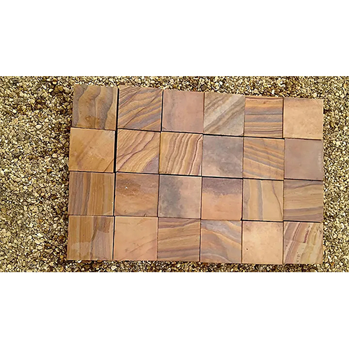 Rainbow Sandstone Sawn Cobbles