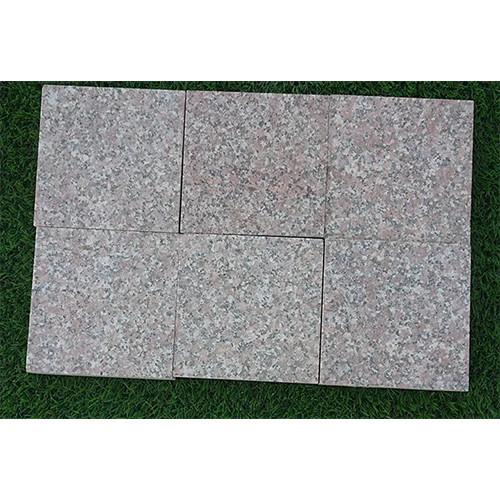 Pink Granite Flamed Cobbles