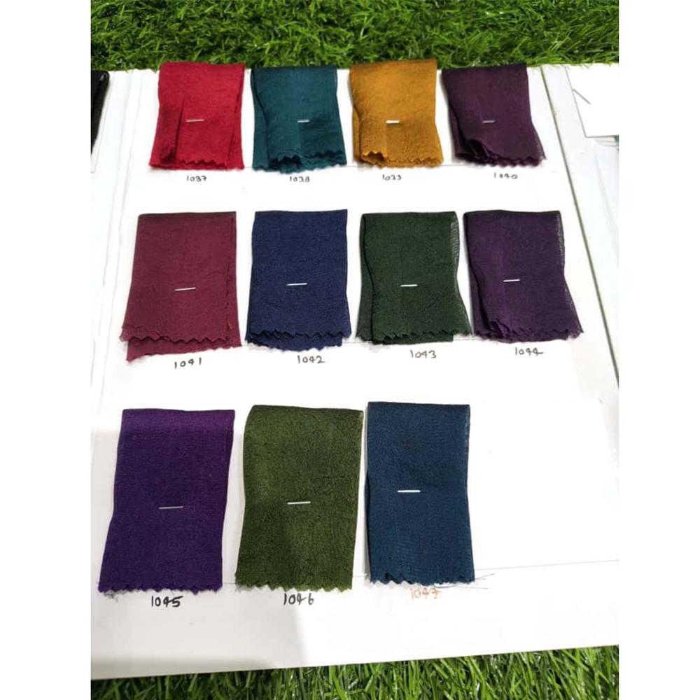 Premium Crush Cotton Work Fabric for Sarees & Dresses | Plain Crush Work