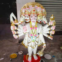 Panchmukhi Hanuman Statue - Material: Marble