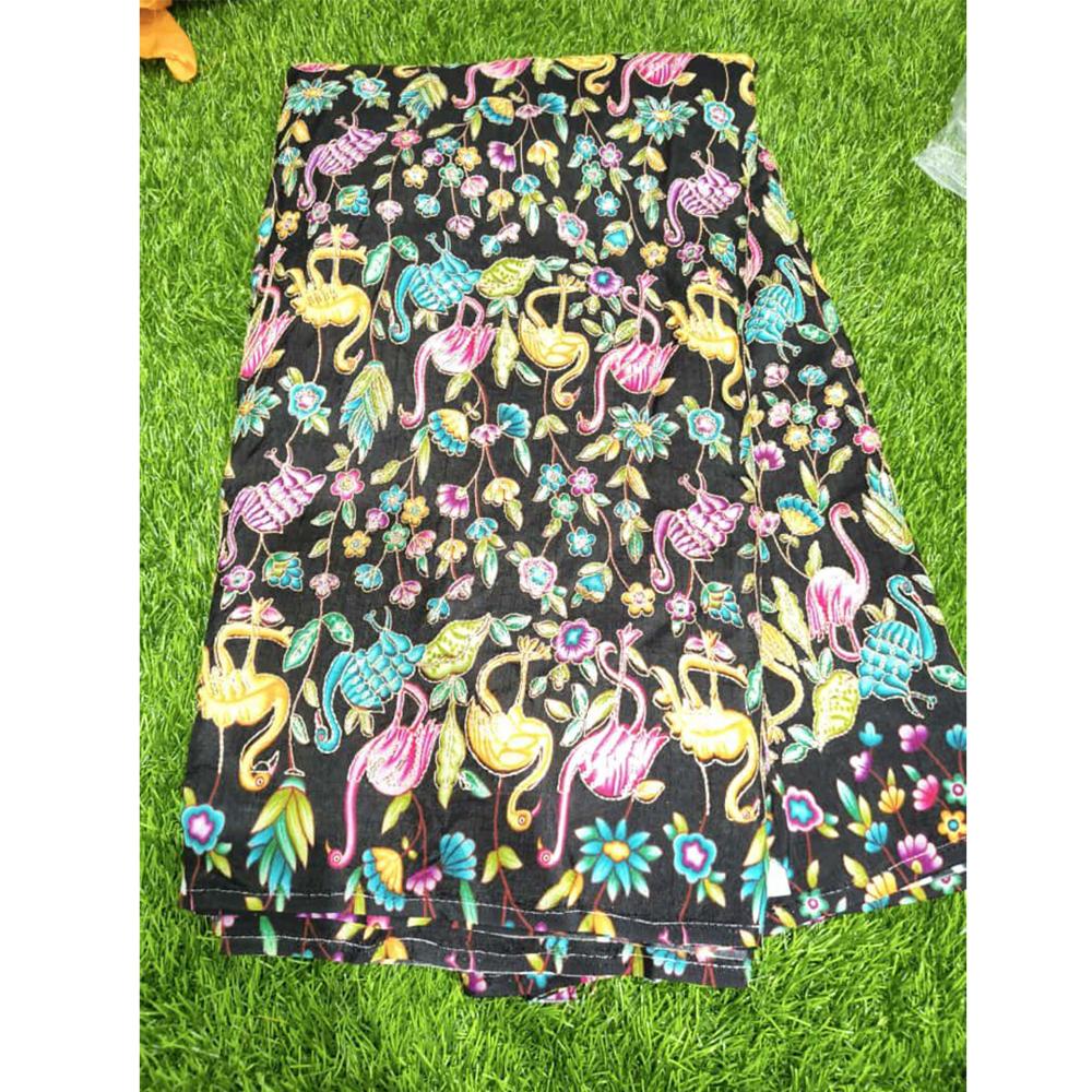 Premium Pure Viscose Dola Fabric with Position Print & Sequence Embroidery