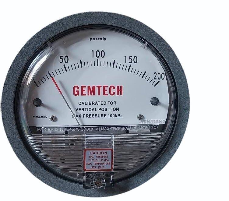 GEMTECH Differential Pressure Gauge IN Gadag Industrial Area Karnataka India