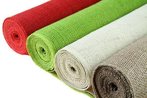 Coloured Burlap Fabric