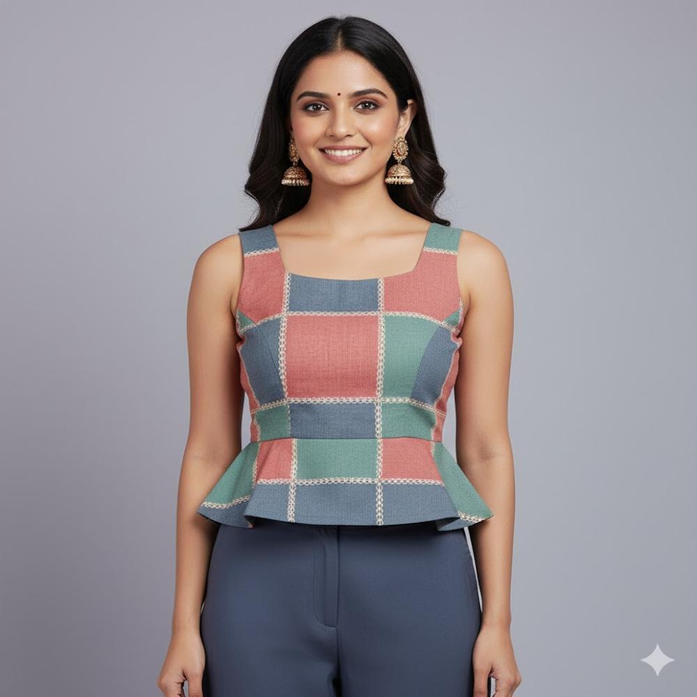 Designer Patchwork Cotton Fabric - Application: Garment Making