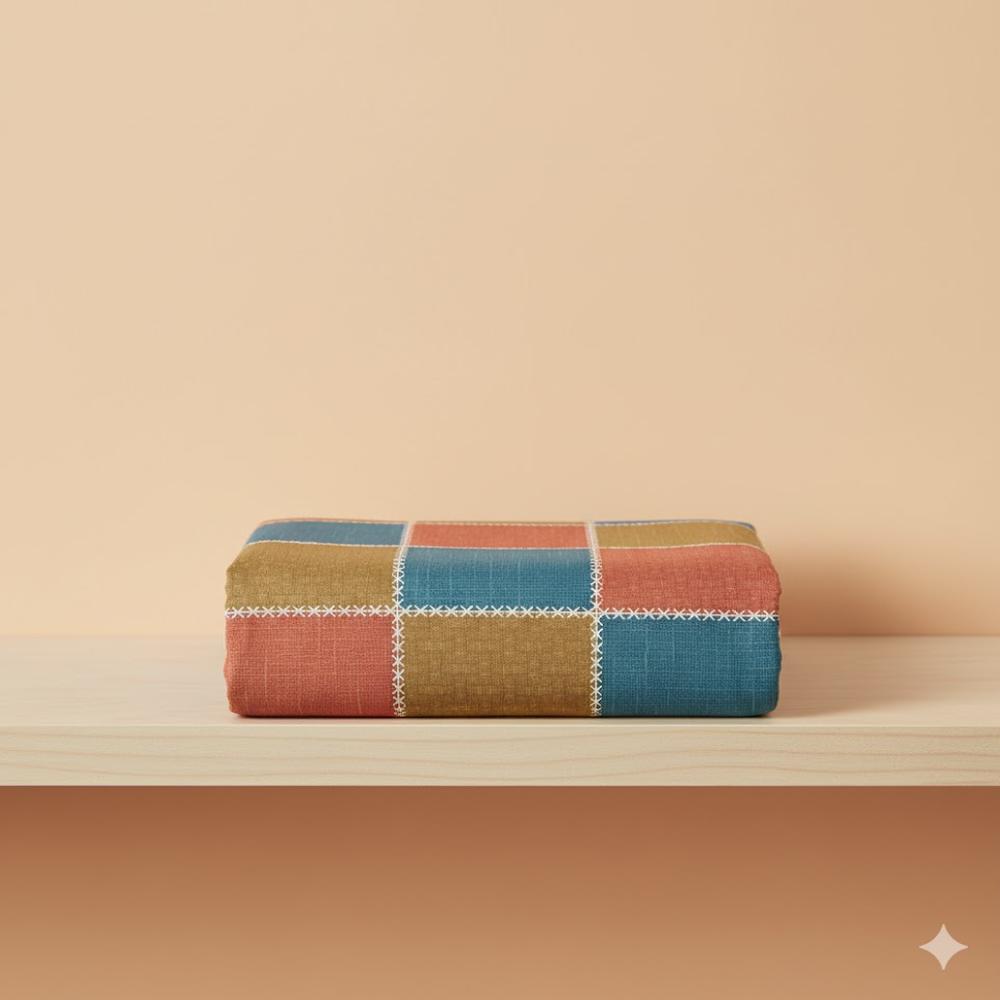 Designer Patchwork Cotton Fabric - Application: Garment Making
