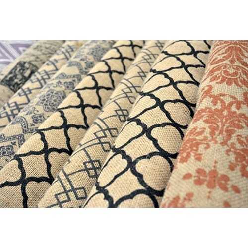 Laminated burlap fabric