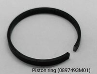 Piston Ring (0897493m01) - Color: Black