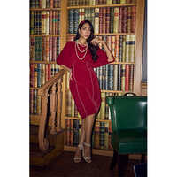 Aira Kimono Dress - Color: Maroon