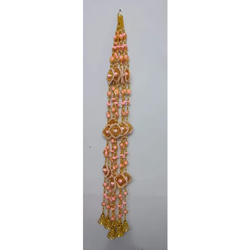 132 Cm Pink Door Hanging Toran - Color: Multicolor