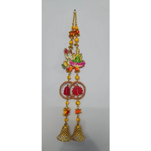 81 Cm Pink Door Hanging Toran - Color: Multicolor