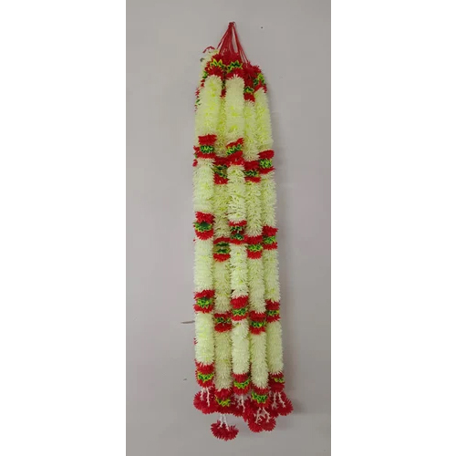 White Artificial Flower Garland - Color: Multicolor