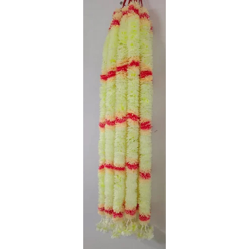 Cream Artificial Flower Garland - Color: Multicolor