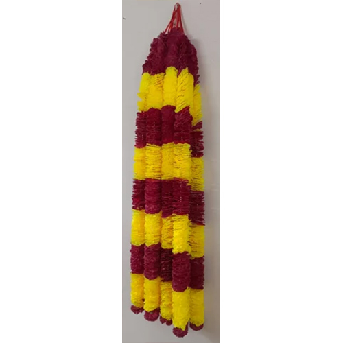 Maroon Artificial Flower Garland - Color: Yellow