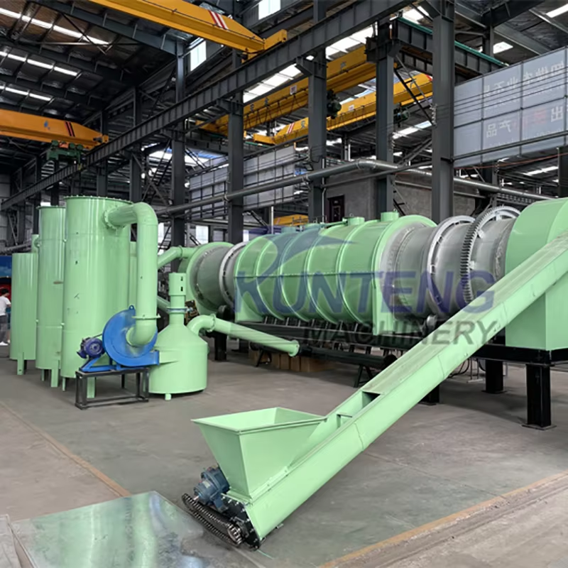 Smokeless Charcoal Making Machine Palm Kernel Shell Coconut Husk Carbonization Furnace for Charcoal