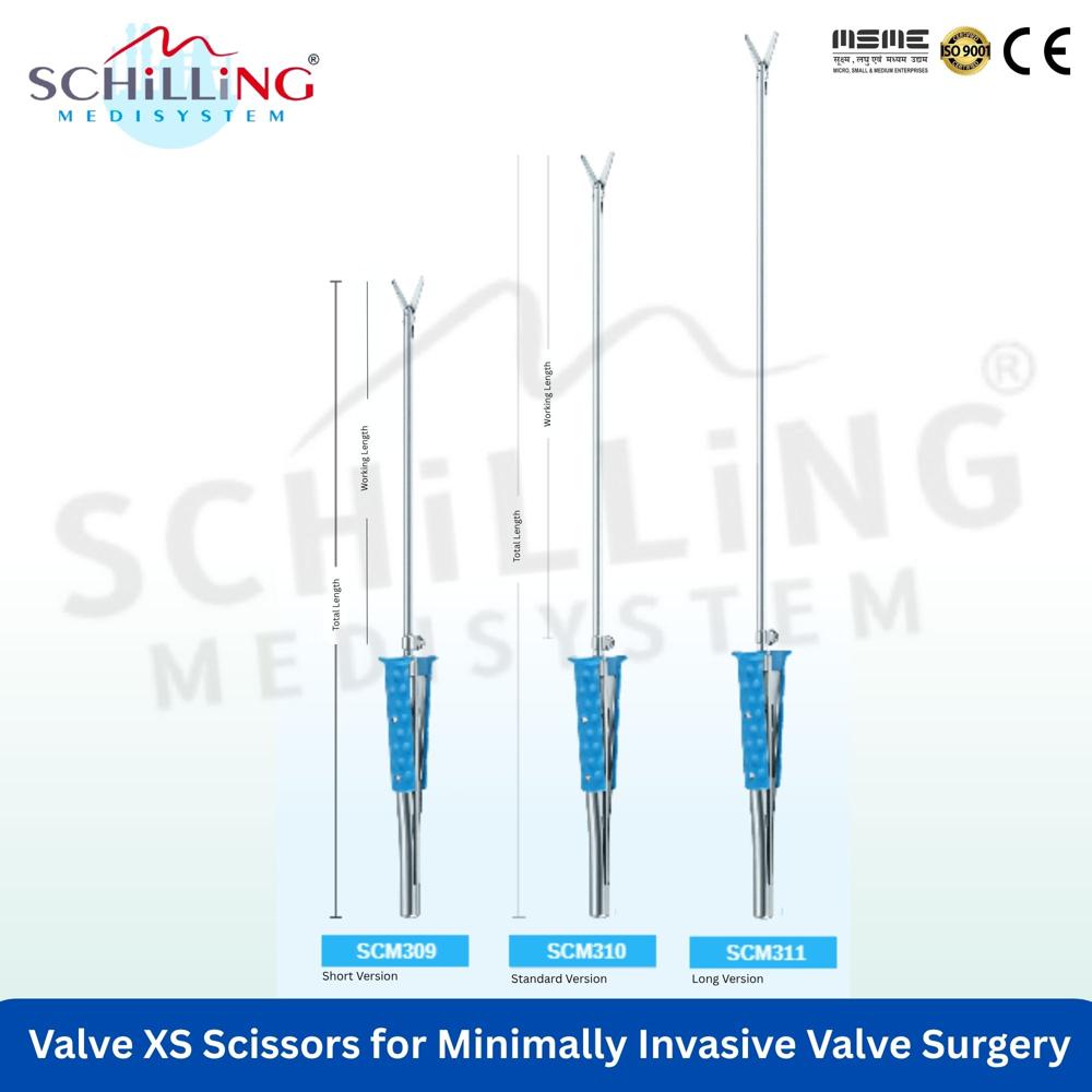 Schilling Valve Xs Scissors For Minimally Invasive Valve Surgery - Material: Stainless Steel