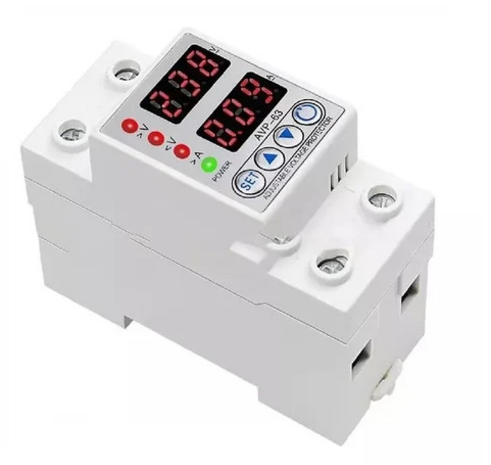 40-63Amp 230V Adjustable, Digital Over Under Voltage Protector Relay Protection Din Rail - Frequency: 60 Hertz (Hz)